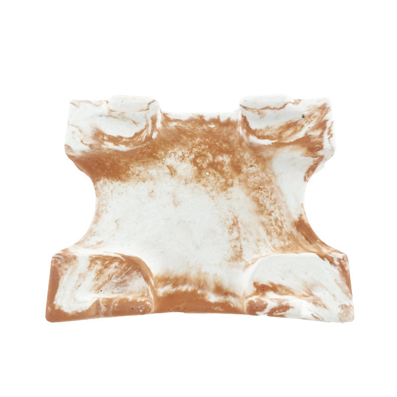 Porte savon "Mura" teinté orange 